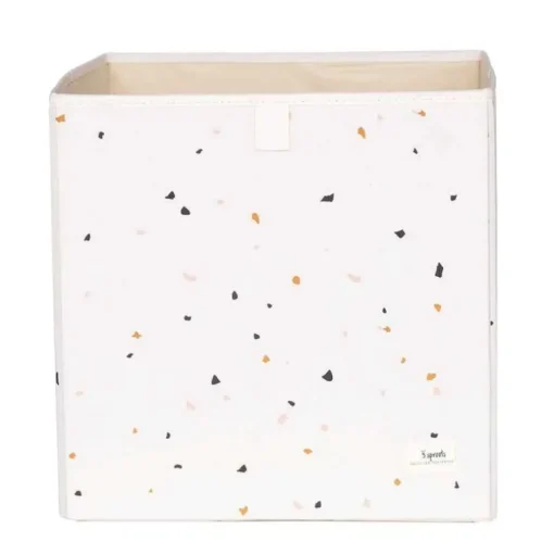 3 Sprouts Opbevaringskasse, Terrazzo/Creme