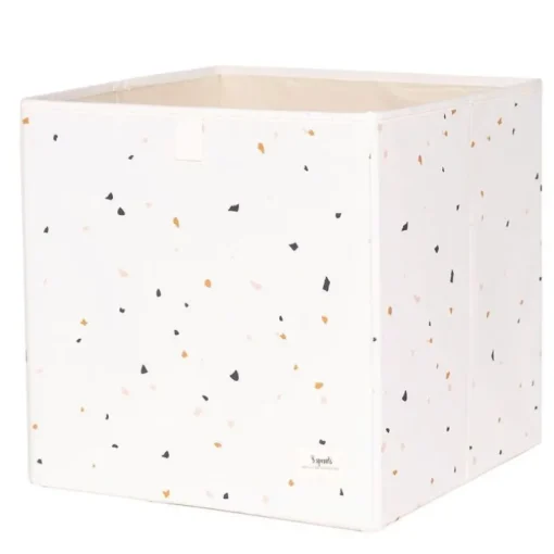 3 Sprouts Opbevaringskasse, Terrazzo/Creme