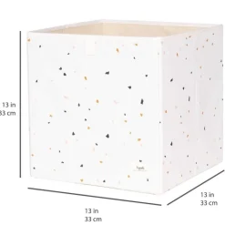 3 Sprouts Opbevaringskasse, Terrazzo/Creme