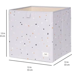 3 Sprouts Opbevaringskasse, Terrazzo/Lysegra