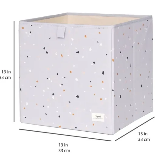 3 Sprouts Opbevaringskasse, Terrazzo/Lysegra