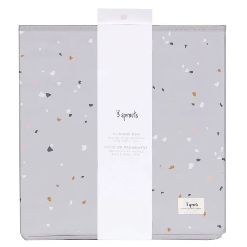 3 Sprouts Opbevaringskasse, Terrazzo/Lysegra