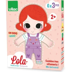 Vilac - Traepuslespil - Klaed Lola Pa.