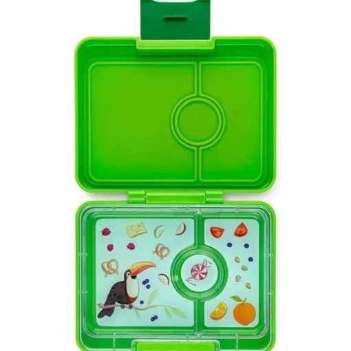 Yumbox Mini Snack Madkasse, Lime Green/Toucan
