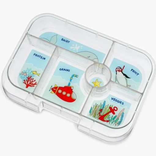 Yumbox Original 6 Rum, Blue/Submarine