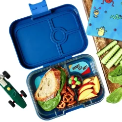 Yumbox Panino 4 Rum, Blue/Race Cars