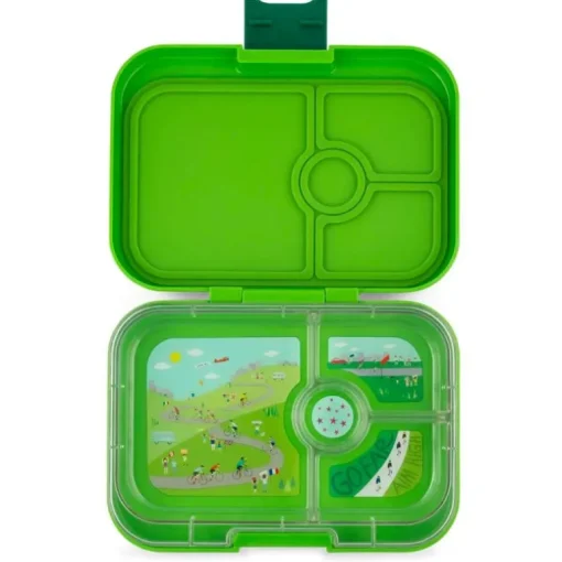 Yumbox Panino 4 Rum, Green/Bike Race